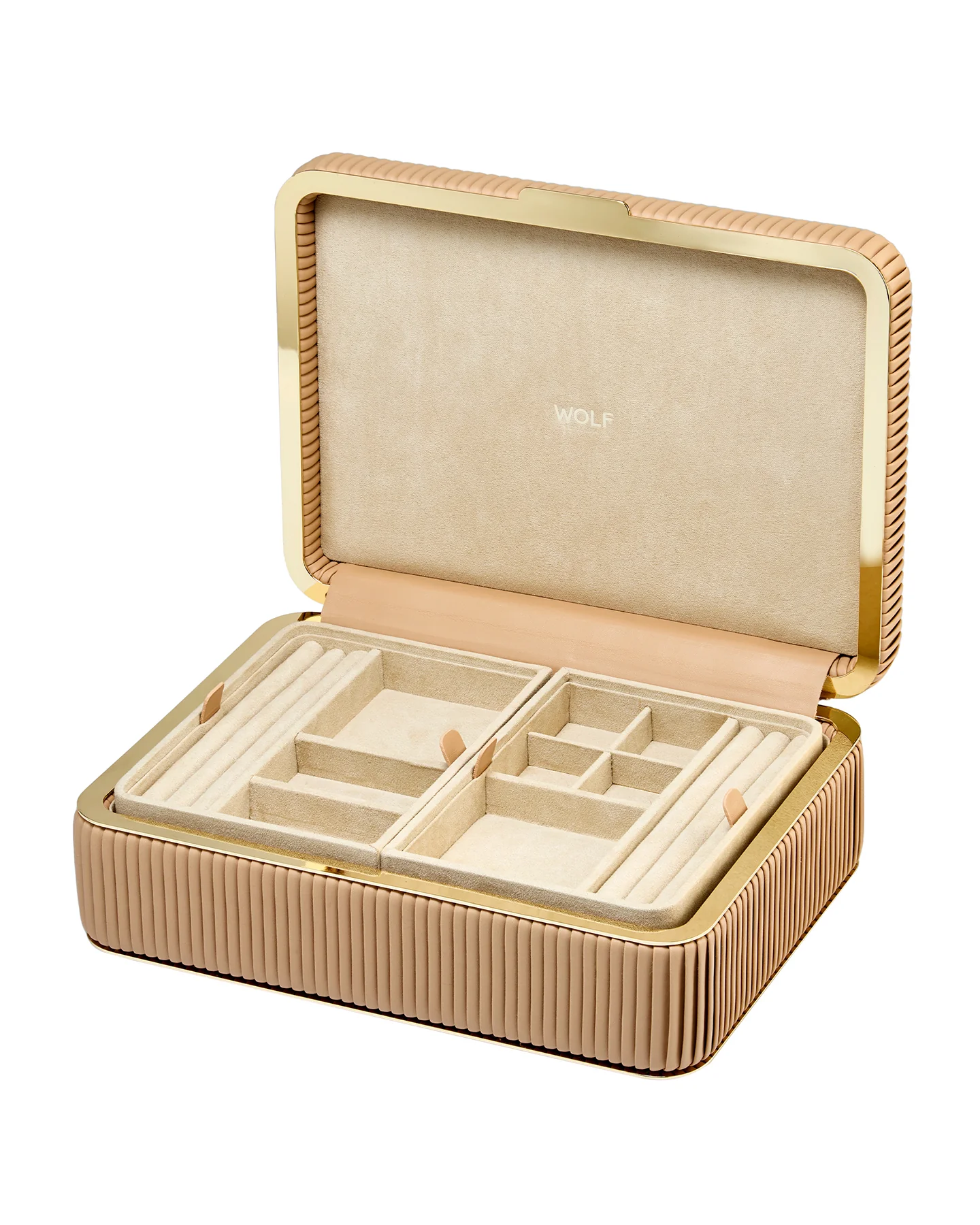 Wolf Bella Medium Jewellery Box Mocha - Image 2