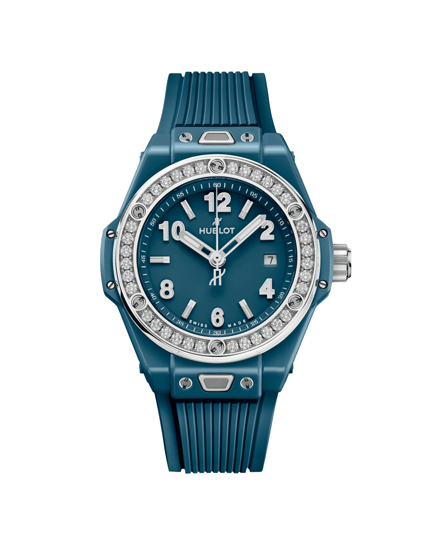 Big Bang One Click Petrol Blue Ceramic Diamonds