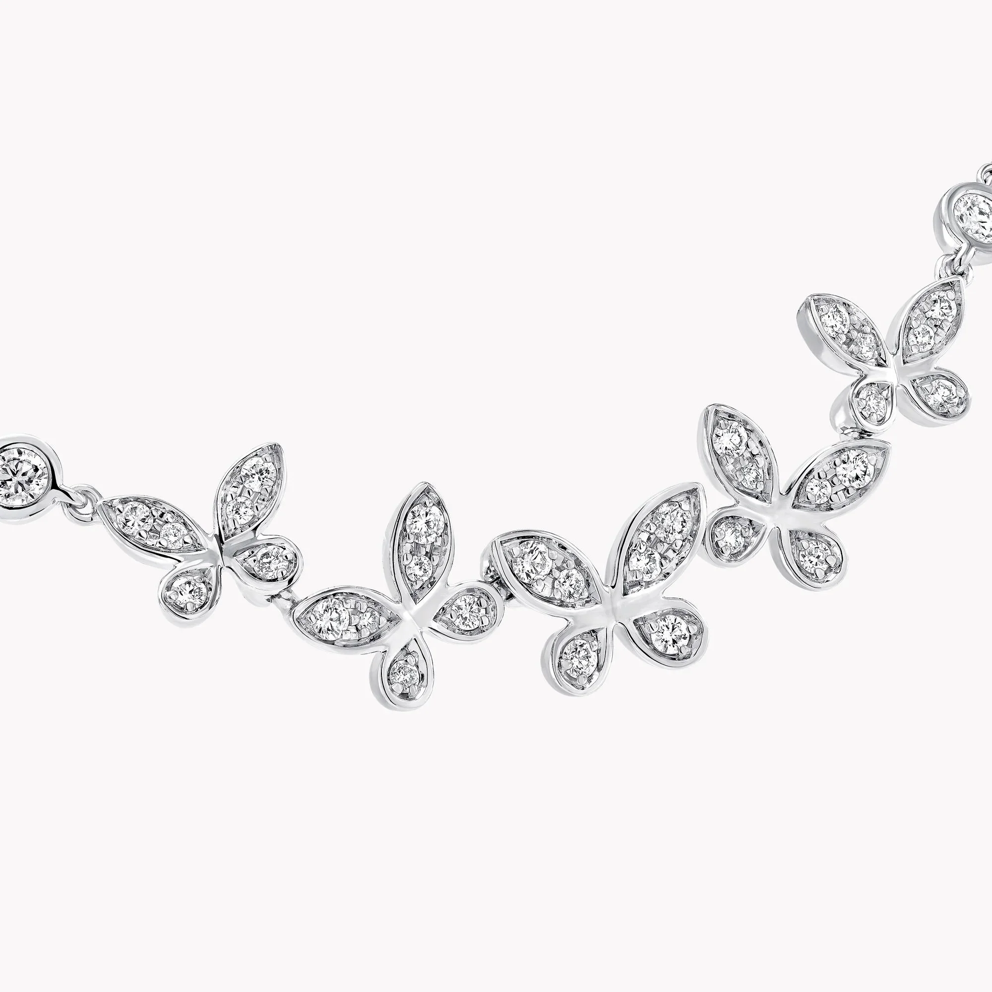 Butterfly Petite Pavé Diamond Line Pendant - Image 3
