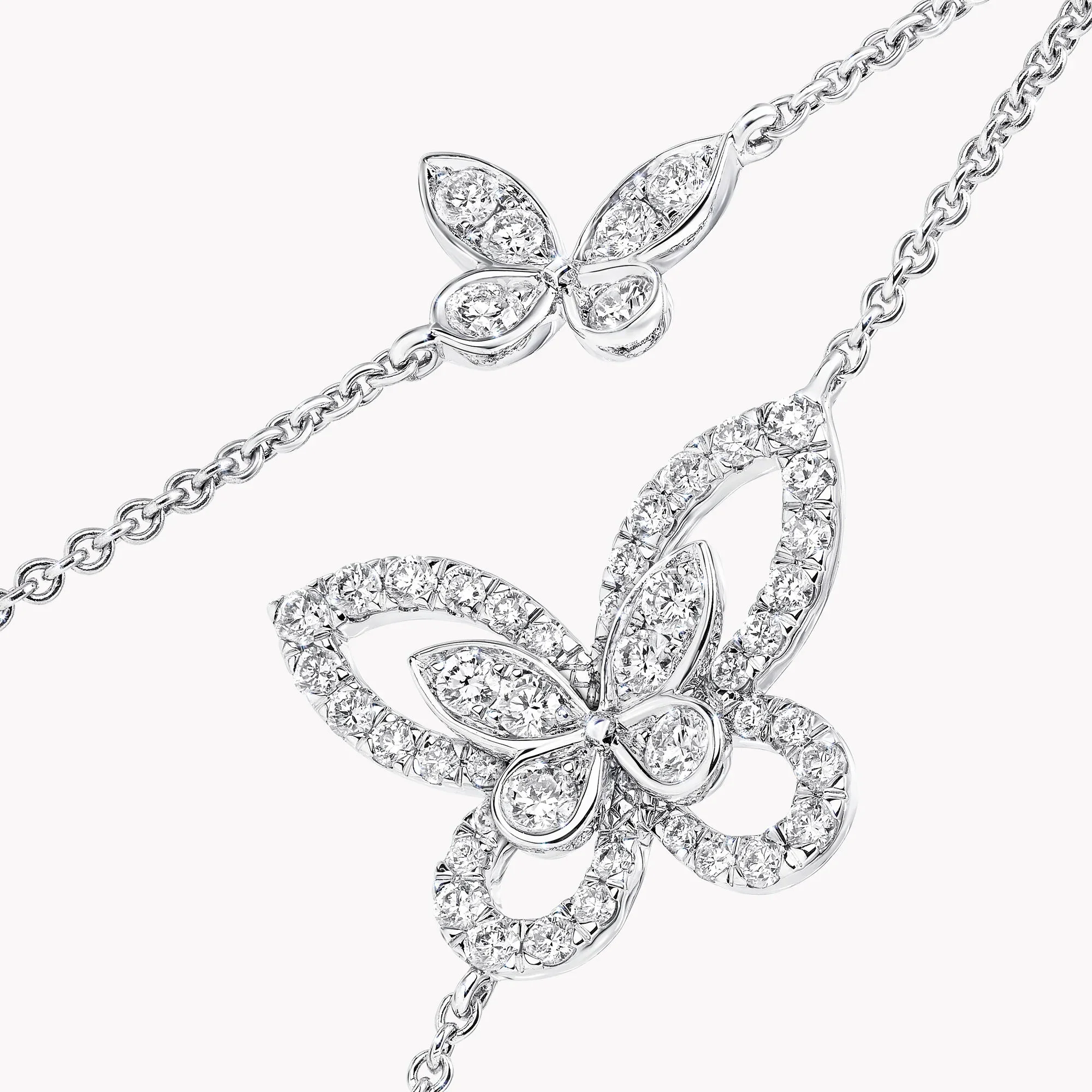 Butterfly Silhouette Diamond Mini Bracelet - Image 3