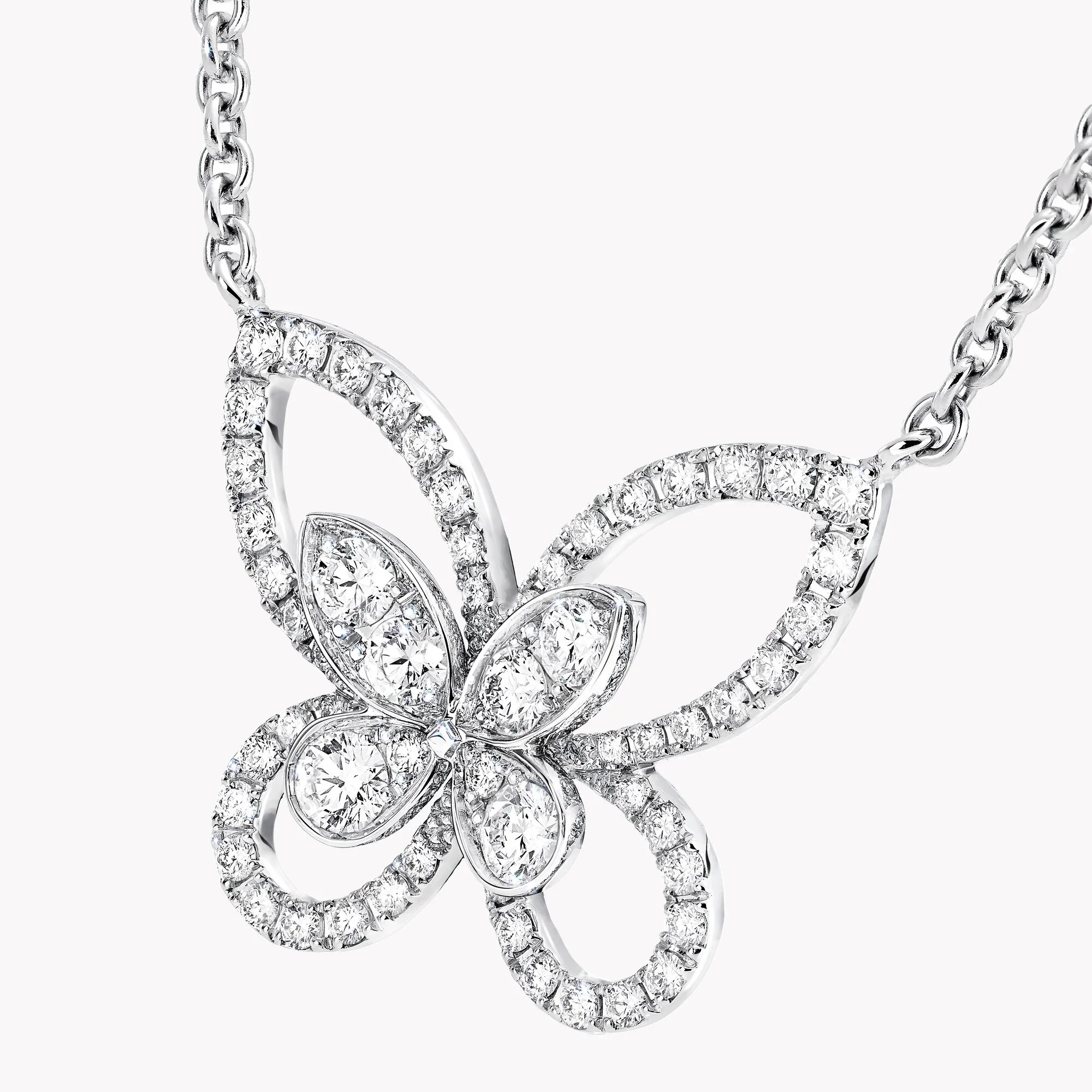 Butterfly Silhouette Diamond Pendant - Image 3