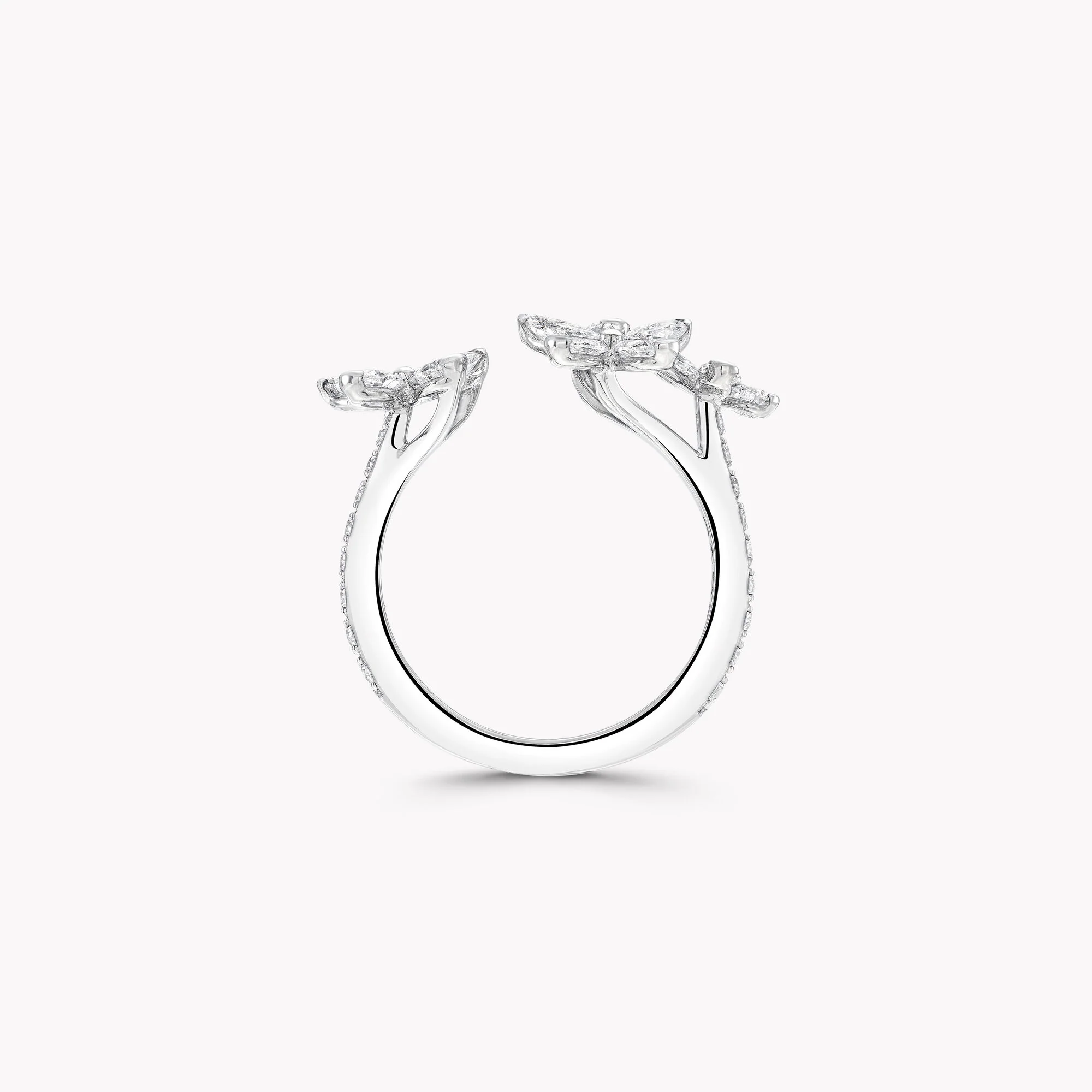 Classic Butterfly Petite Diamond Ring - Image 4