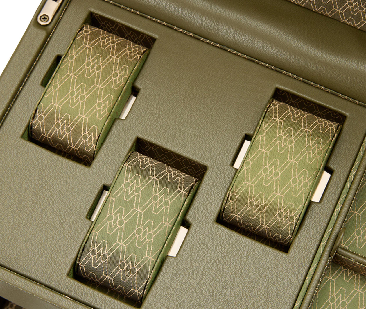 Earth Double Watch Winder With Storage Olive - Image 5