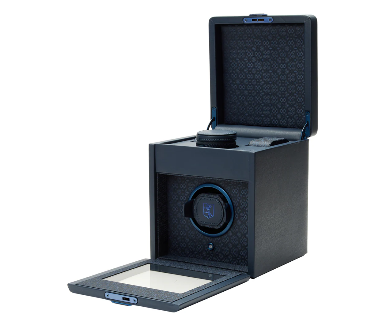 Earth Single Watch Winder With Storage Blue - Image 3