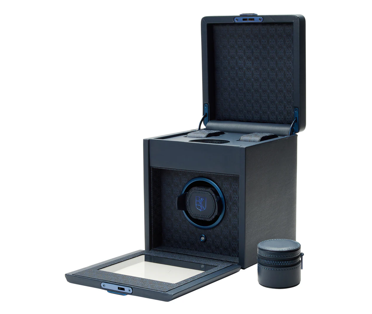 Earth Single Watch Winder With Storage Blue - Image 4