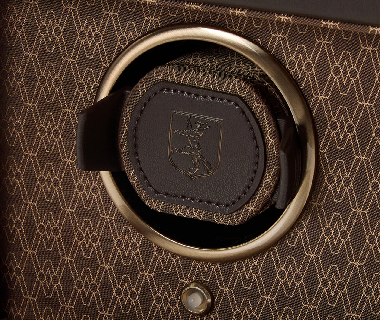 Earth Single Watch Winder With Storage Coffee - Image 6