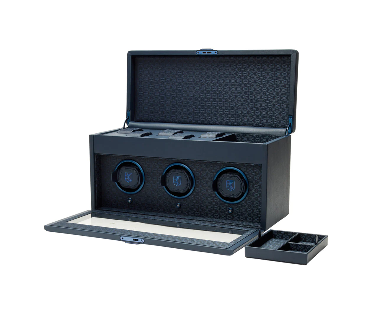 Earth Triple Watch Winder With Storage Blue - Image 4