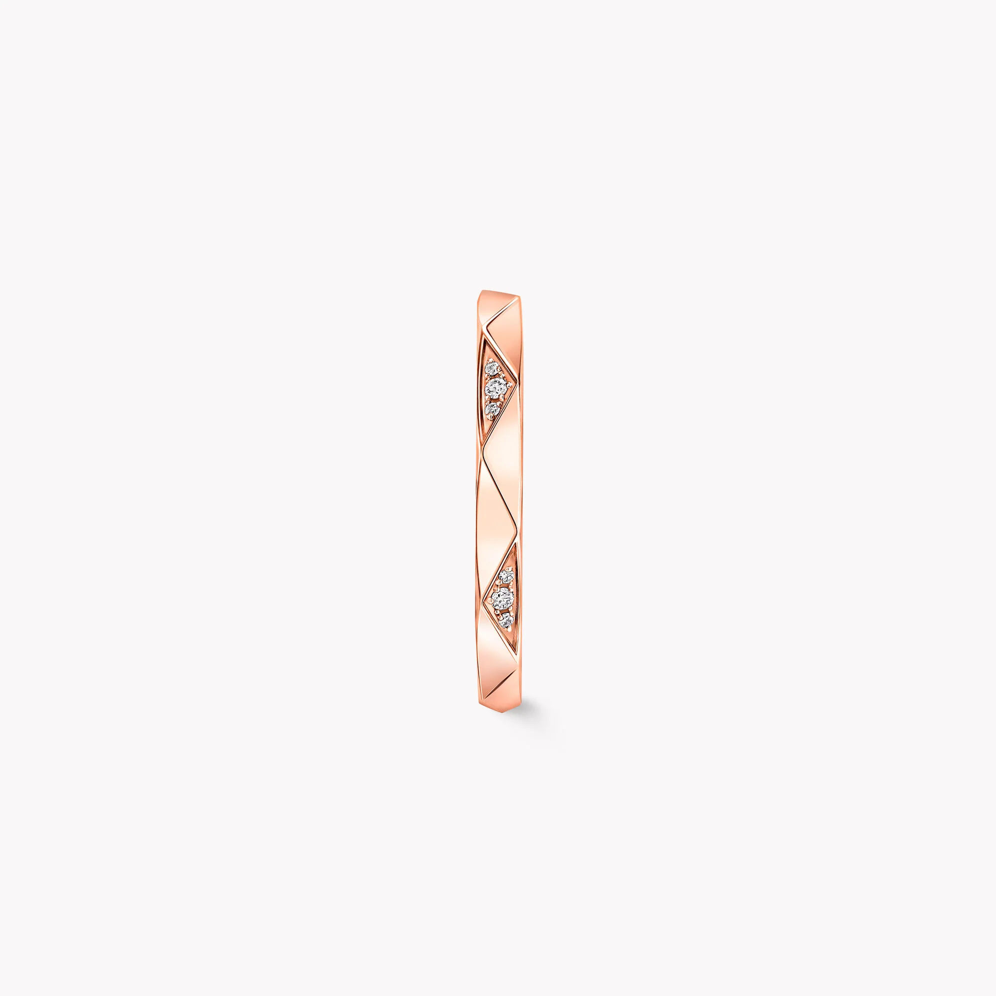 Laurence Graff Signature Faceted Diamond Wedding Band - Image 3