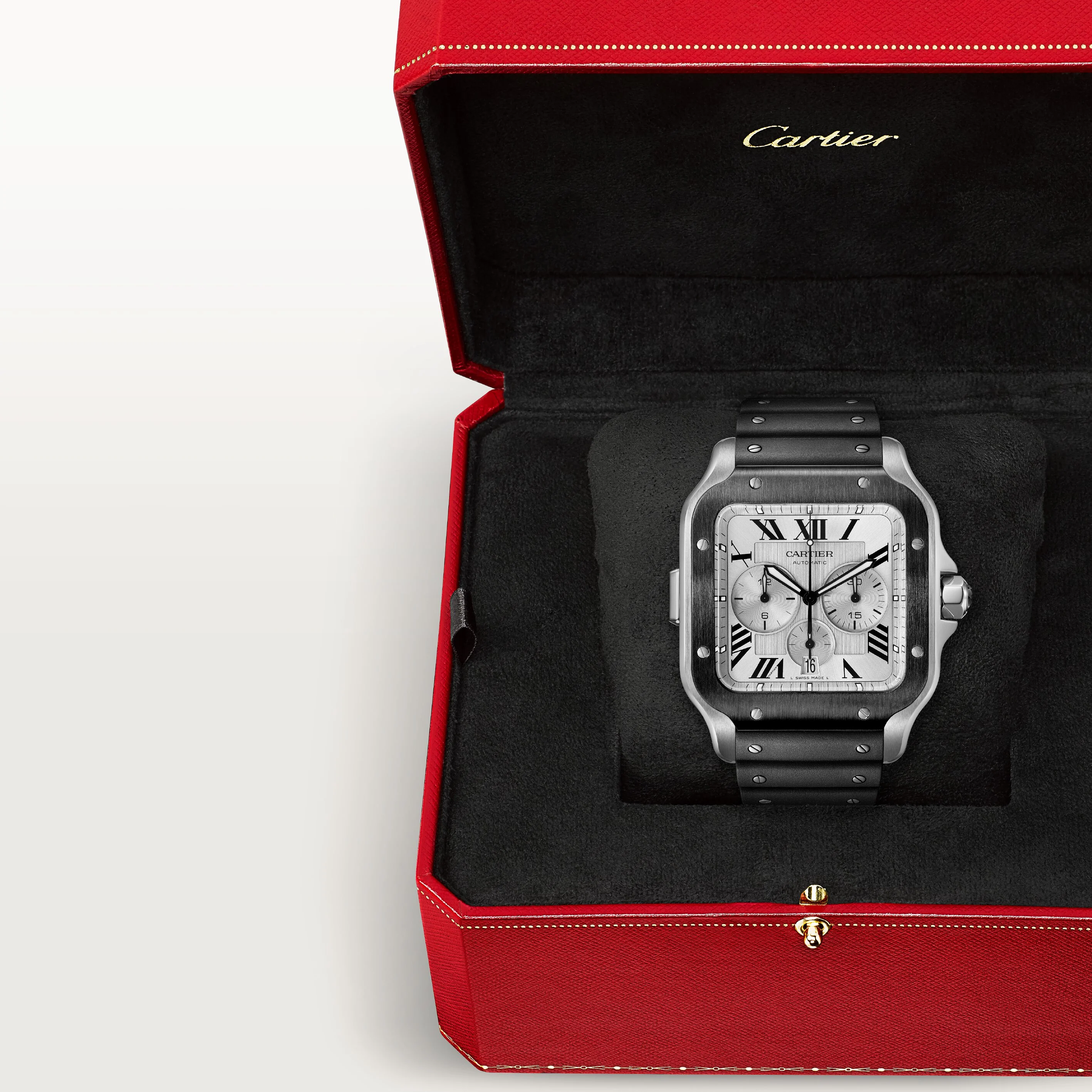 Santos de Cartier Chronograph watch - Image 3