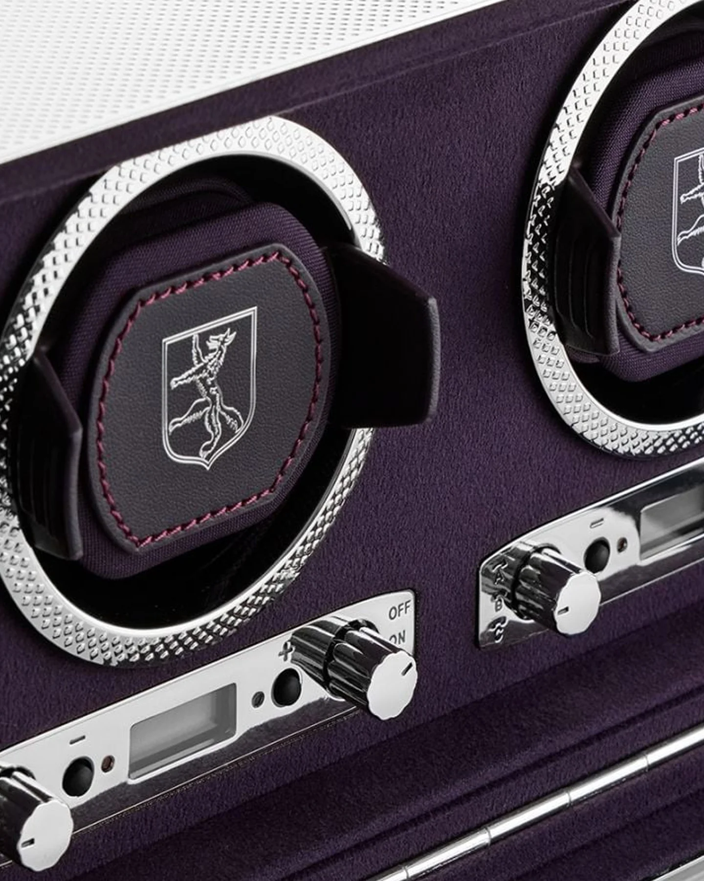 Wolf Silver Double Watch Winder - Image 3