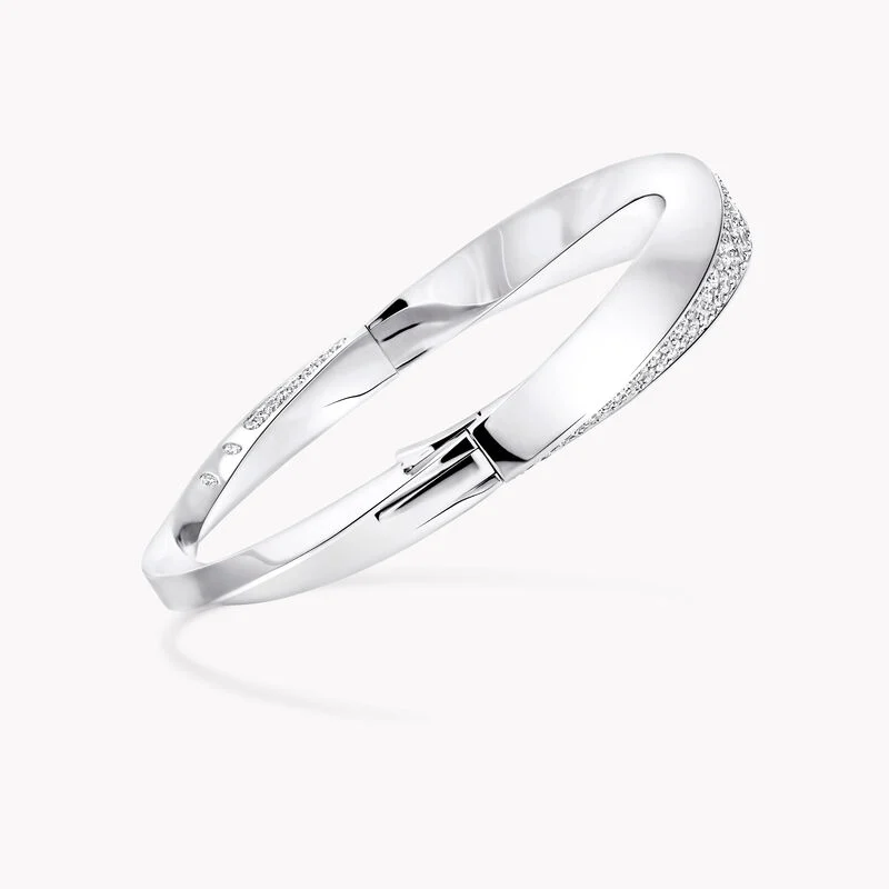 Spiral Diamond Bangle - Image 4