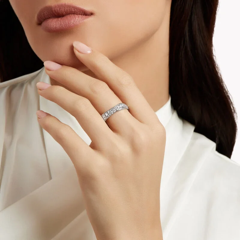 Spiral Pavé Diamond Band - Image 2