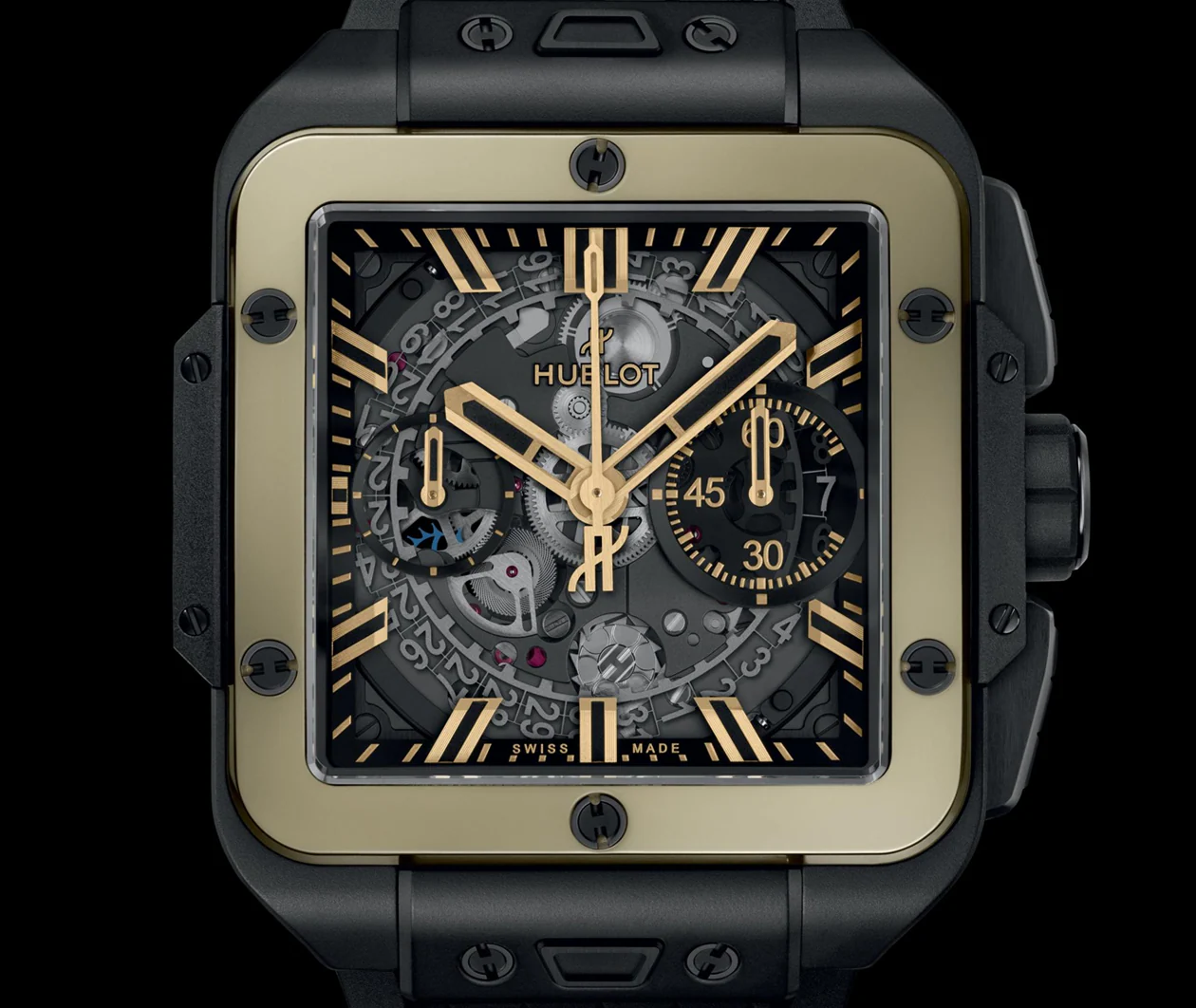 Square Bang Unico Ceramic Magic Gold 42mm - Image 7