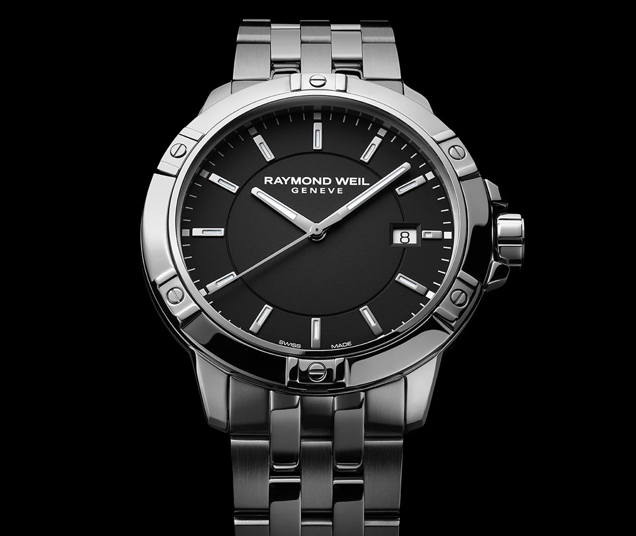 Tango Classic Men's Quartz Black Dial Bracelet Watch - Image 4