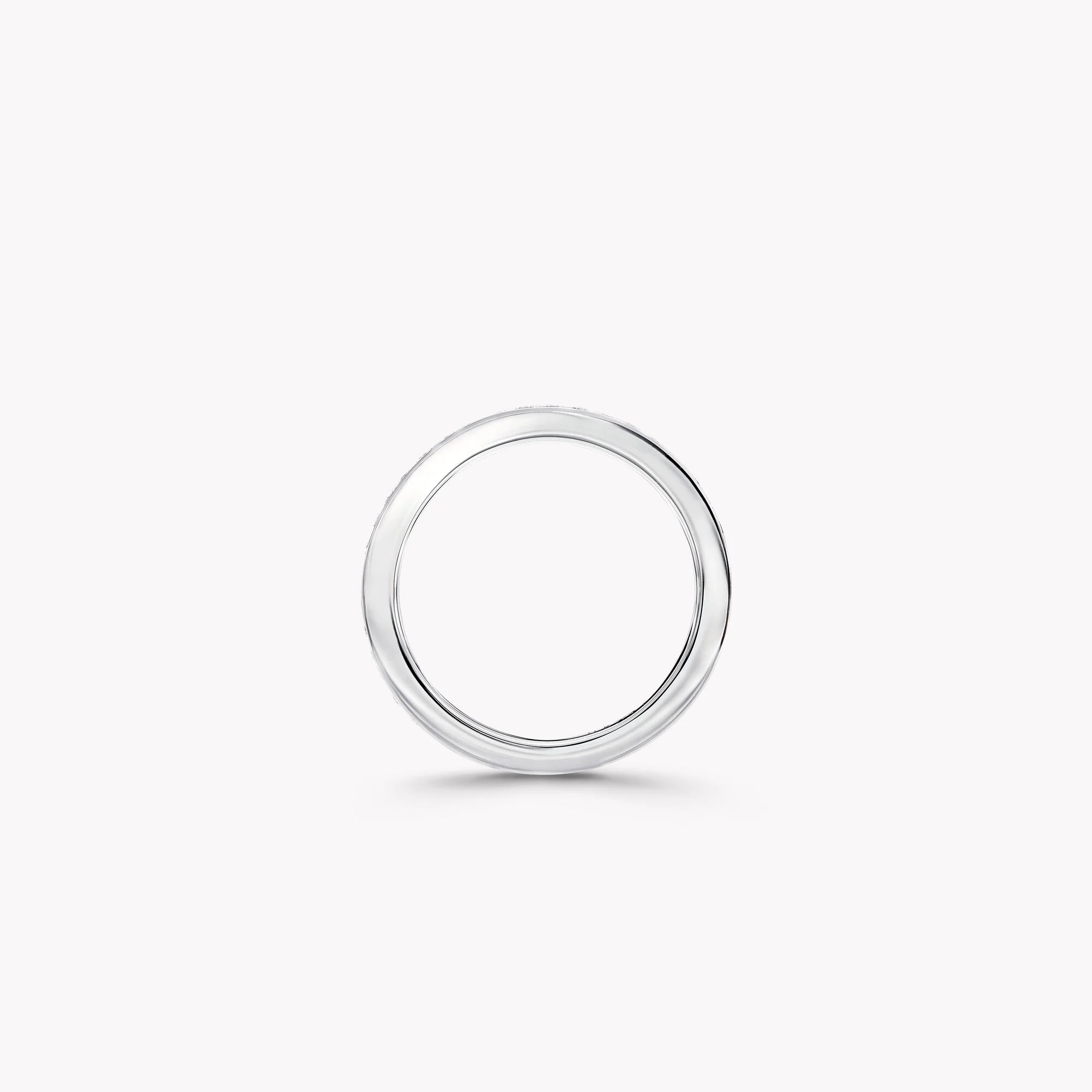 Thread Set Diamond Wedding Band - Image 5