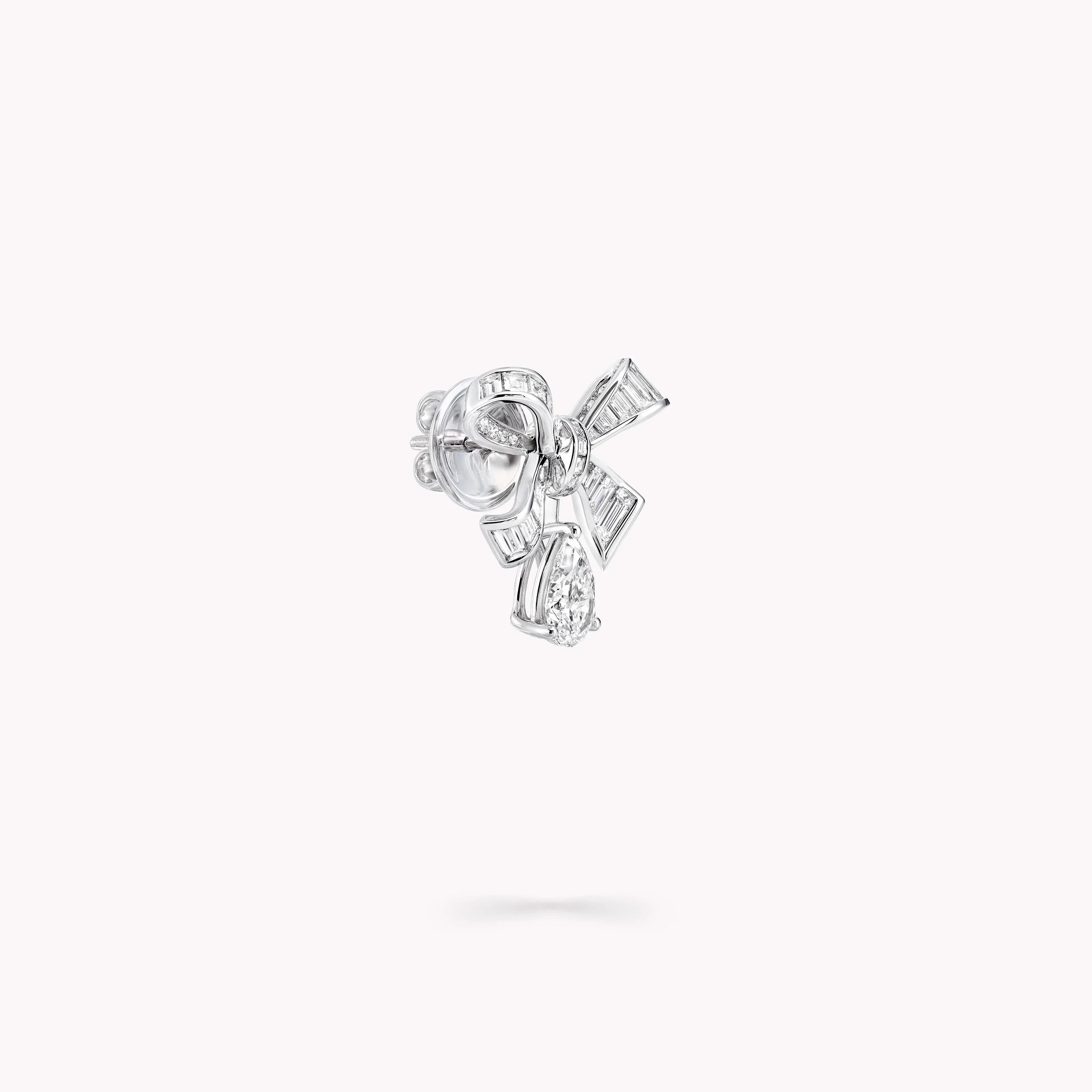 Tilda's Bow Baguette Cut Diamond Drop Earrings - Image 3