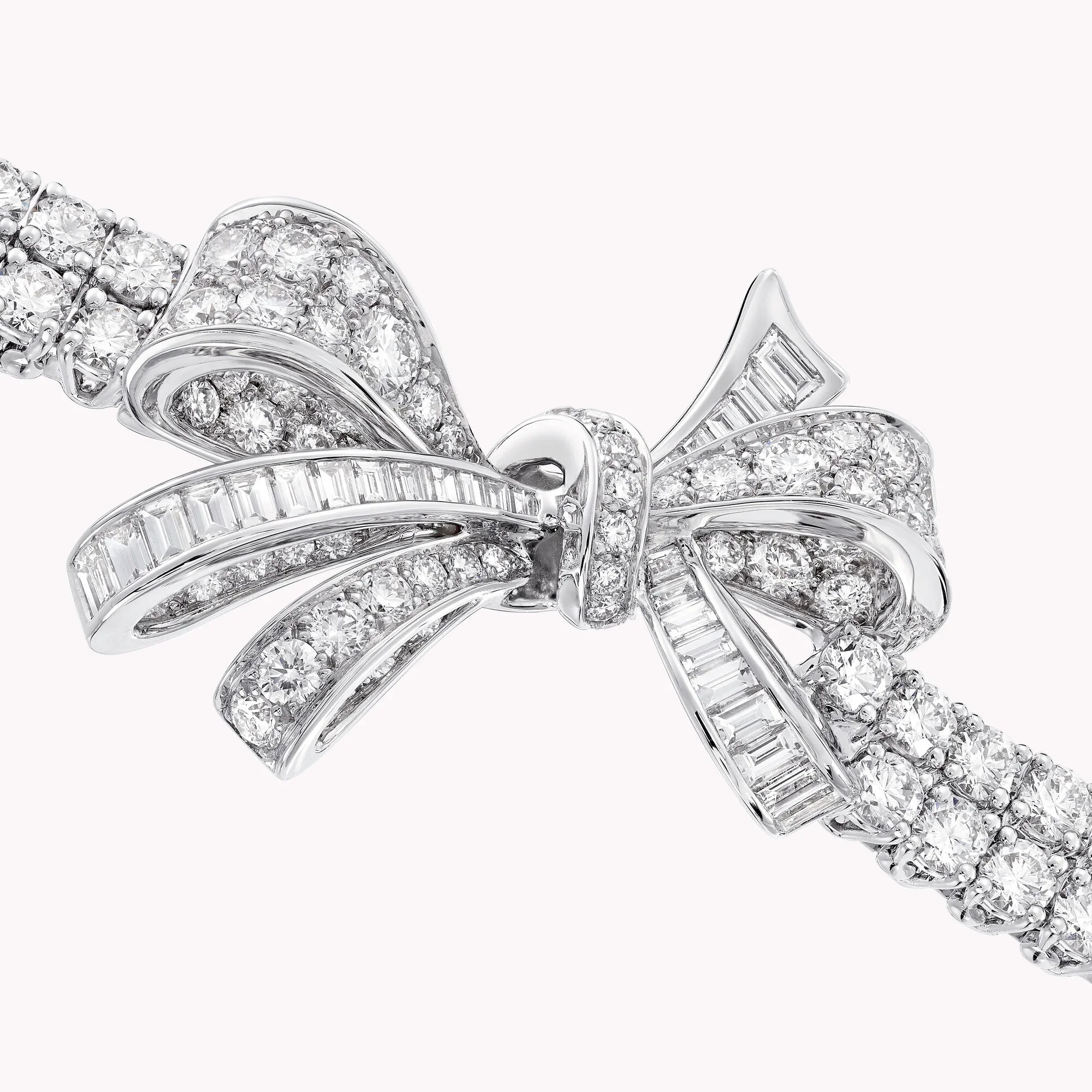 Tilda’s Bow Classic Diamond Double Strand Bracelet - Image 4