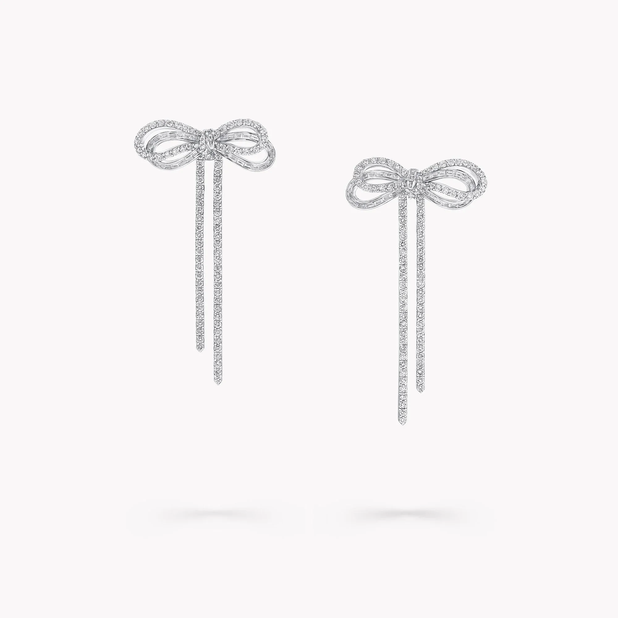 Tilda’s Bow Diamond Double Strand Earrings