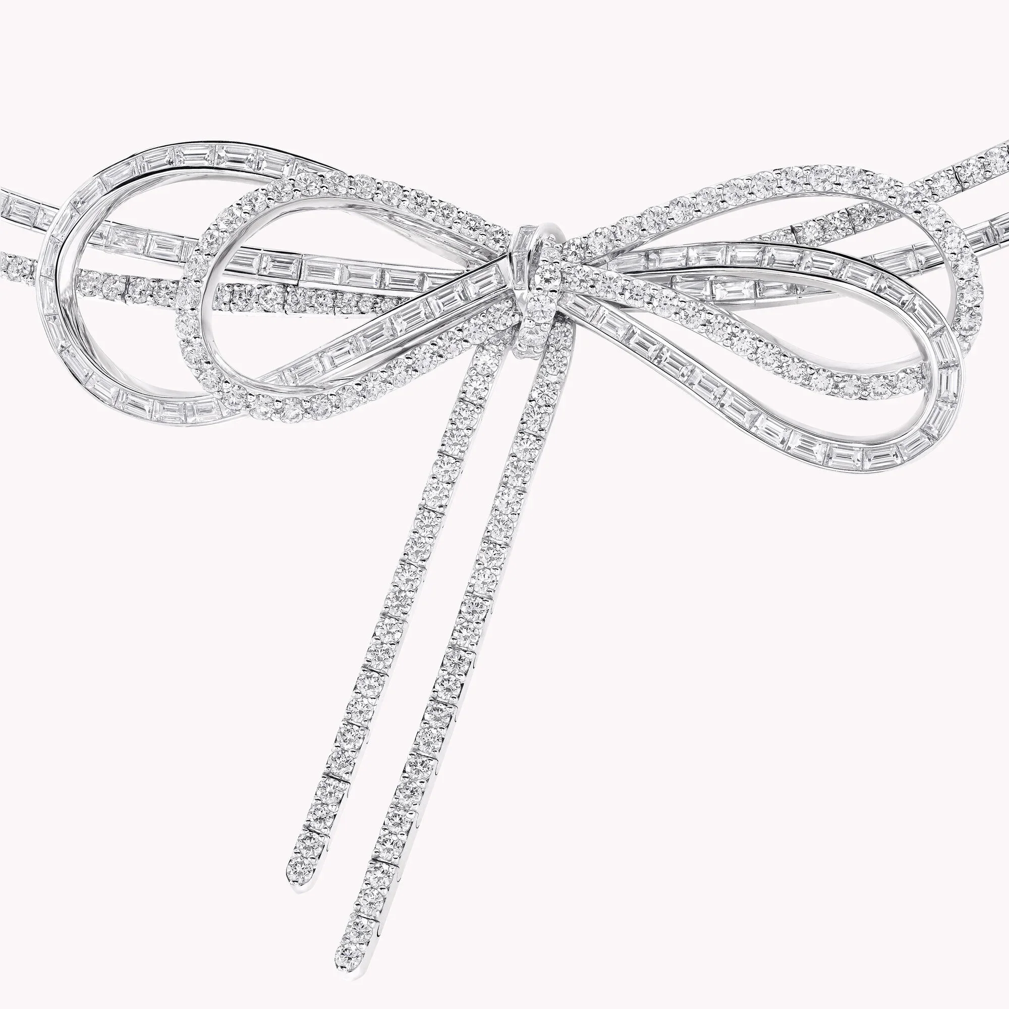 Tilda’s Bow Diamond Double Strand Necklace - Image 2