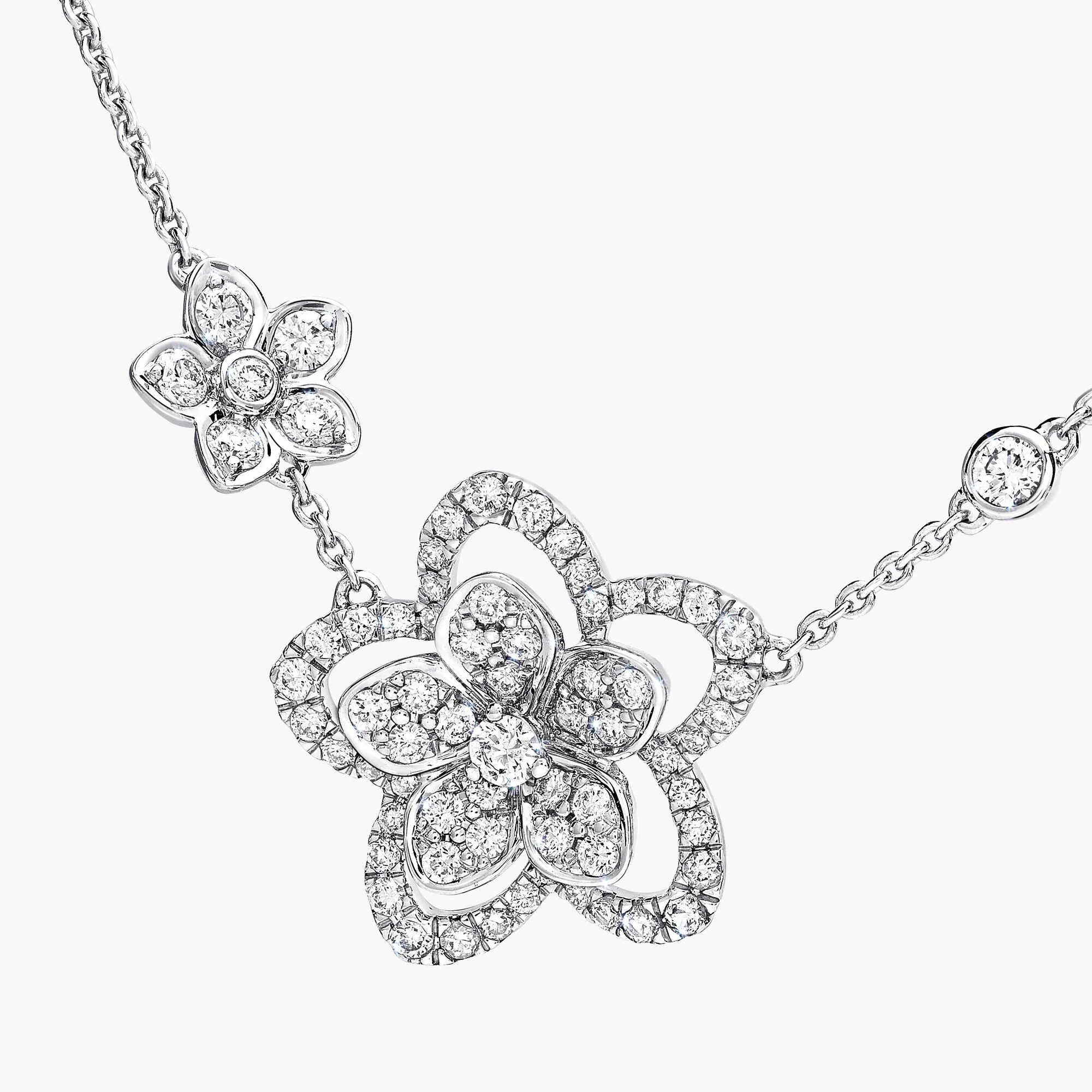 Wild Flower Double Diamond Pendant - Image 3