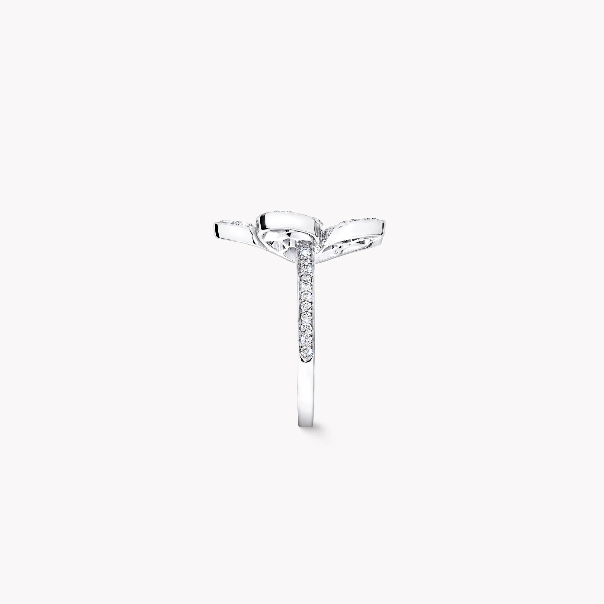 Wild Flower Large Pavé Diamond Ring - Image 3