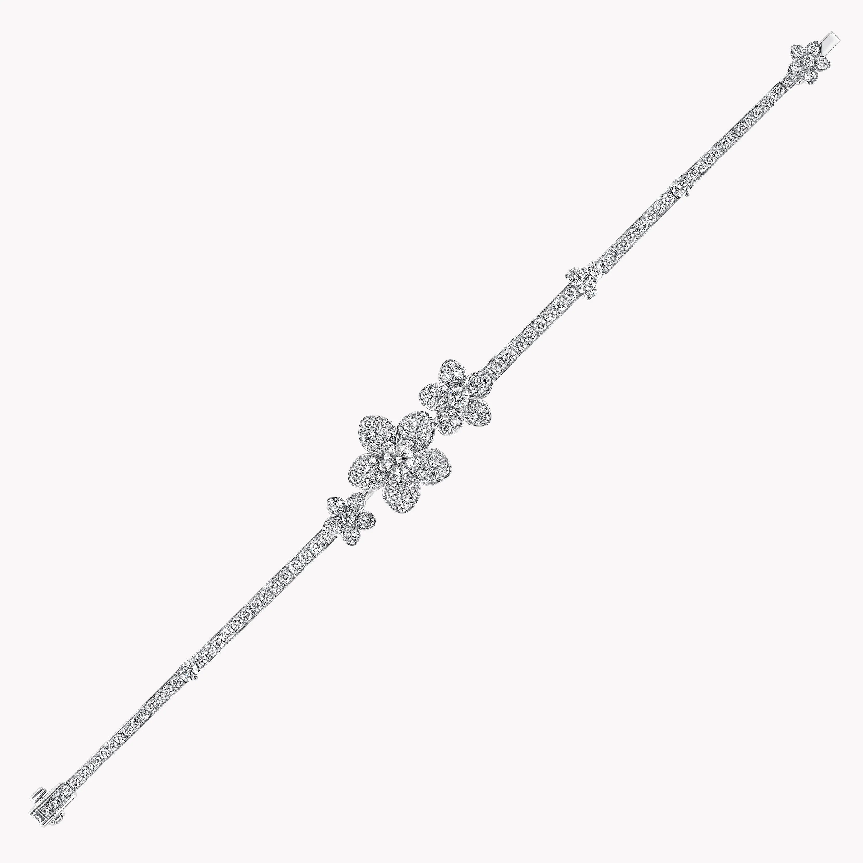 Wild Flower Pavé Diamond Bracelet - Image 3