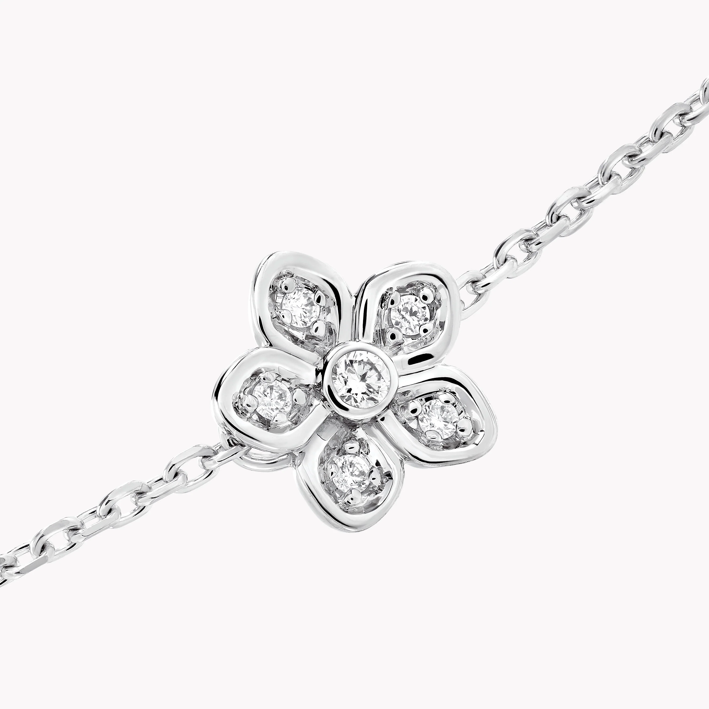 Wild Flower Petite Pavé Diamond Bracelet - Image 3