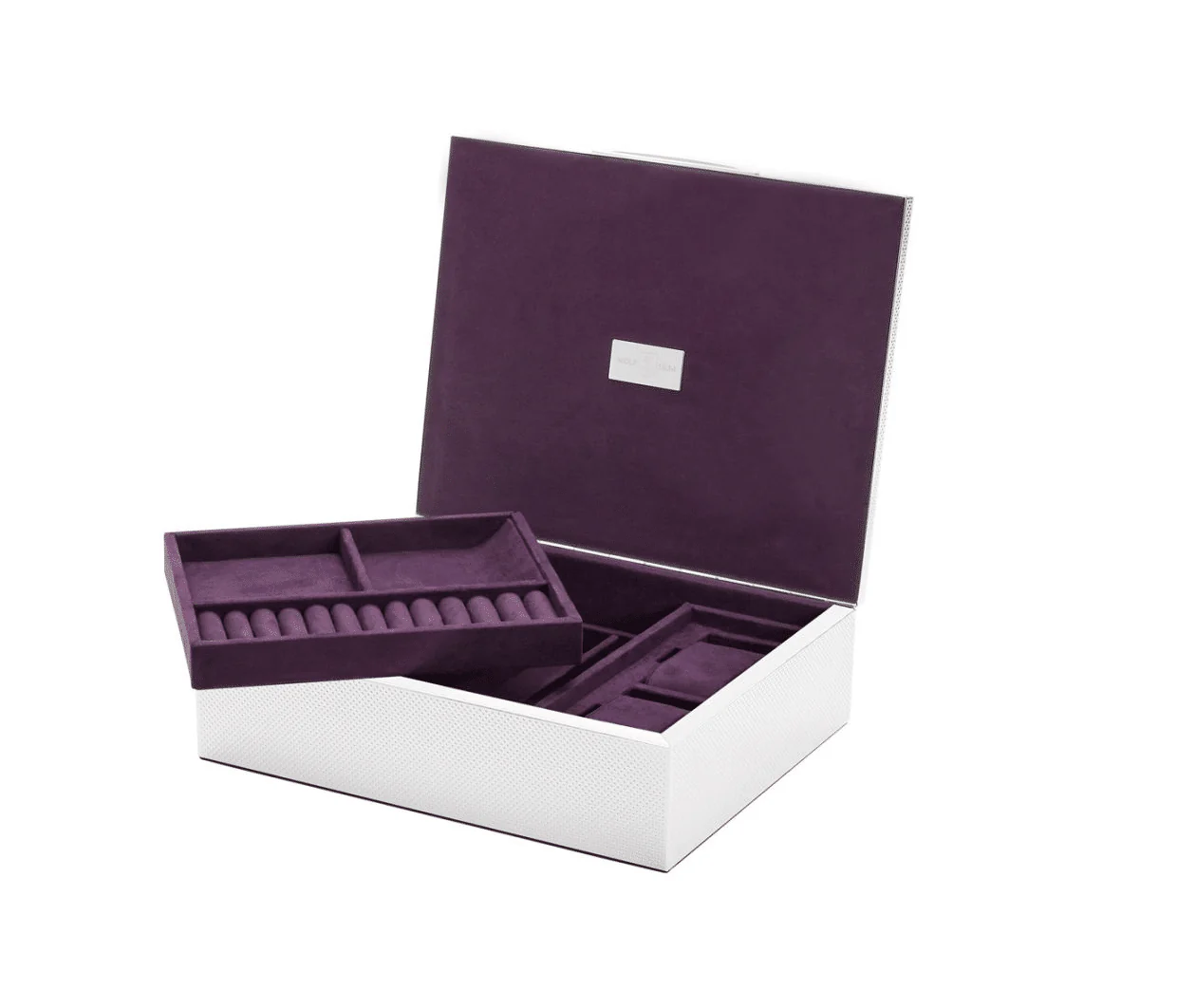 Wolf Silver Watch Jewelery and Legacy Box - Image 2