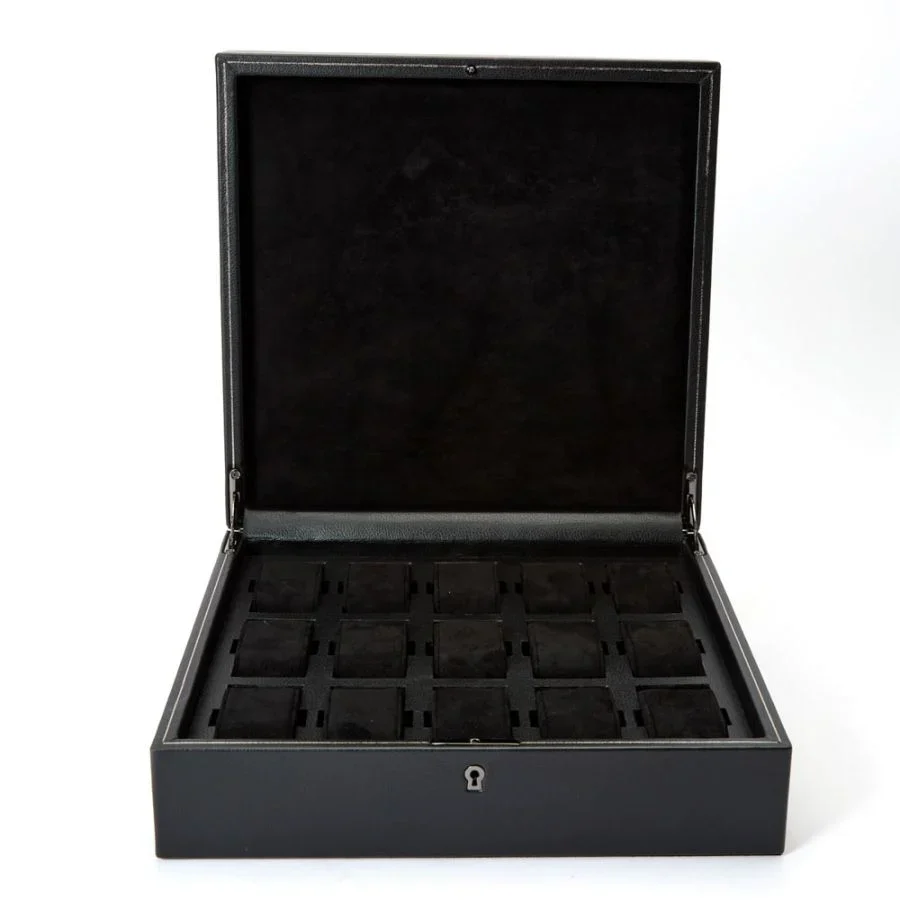 Wolf British Racing 15 Piece Watch Box Black - Image 4