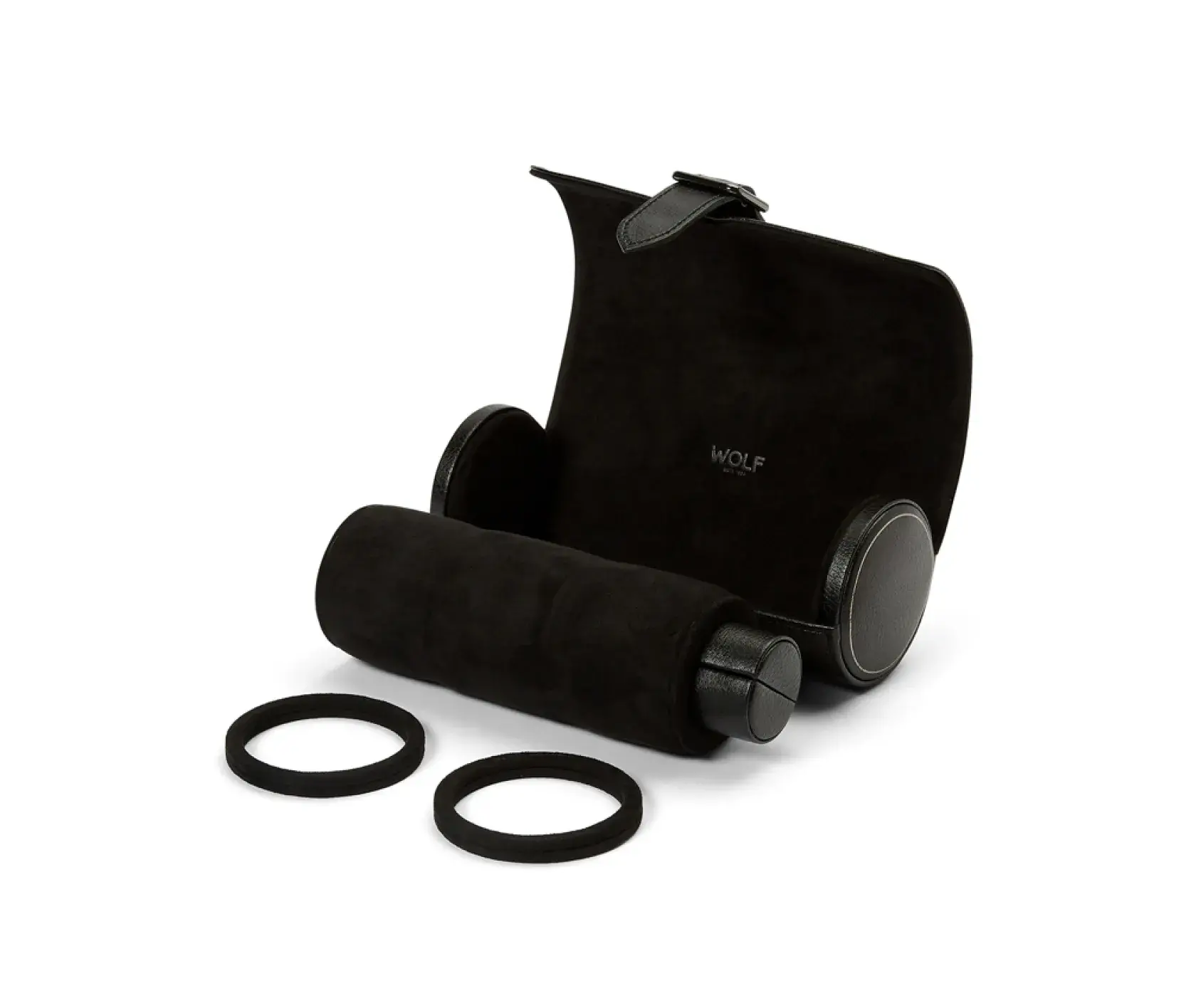 Wolf British Racing Triple Watch Roll Black - Image 4
