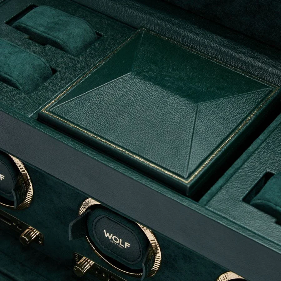 Wolf Brit Racing Green Triple Watch Winder - Image 5