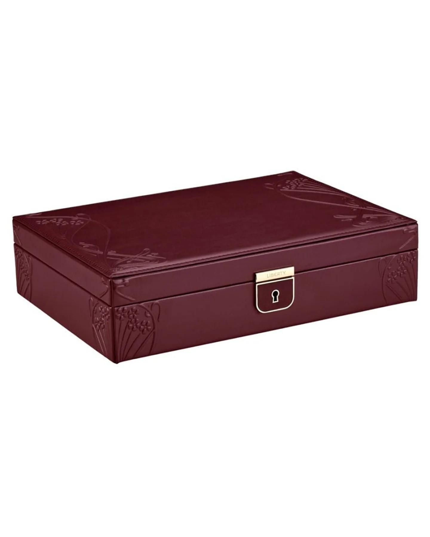 WOLF x Liberty Medium Jewellery Box - Burgundy - Image 4