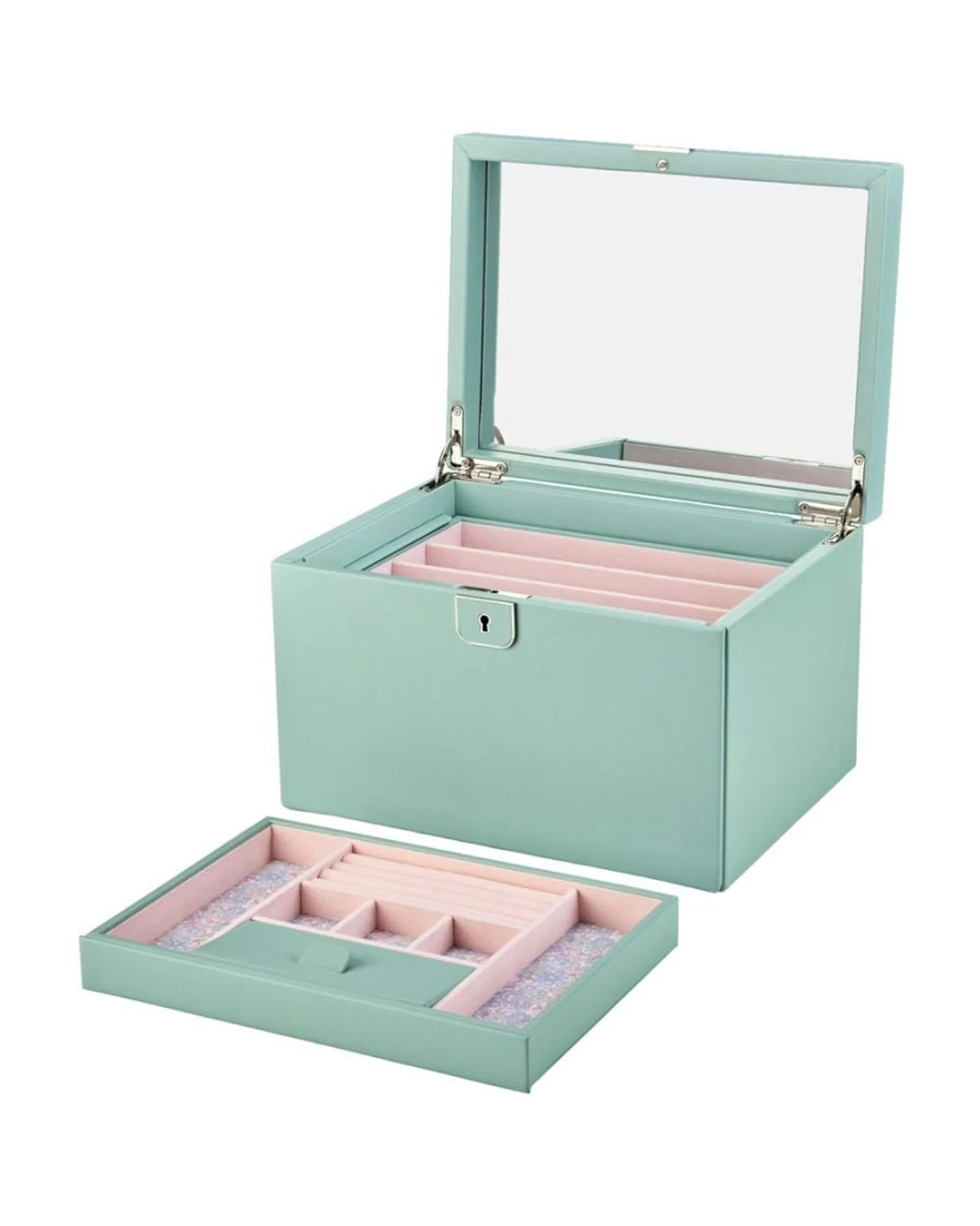 WOLF x Liberty Large Jewellery Box - Sage - Image 4