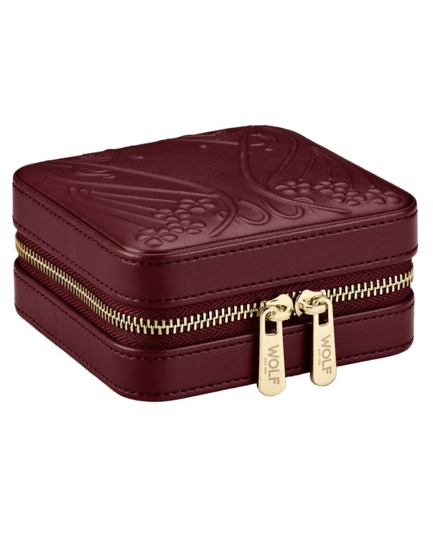 WOLF x Liberty Small Travel Zip Case - Burgundy - Image 7